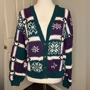 Vintage Robert Scott Ltd Hand Knit Cardigan